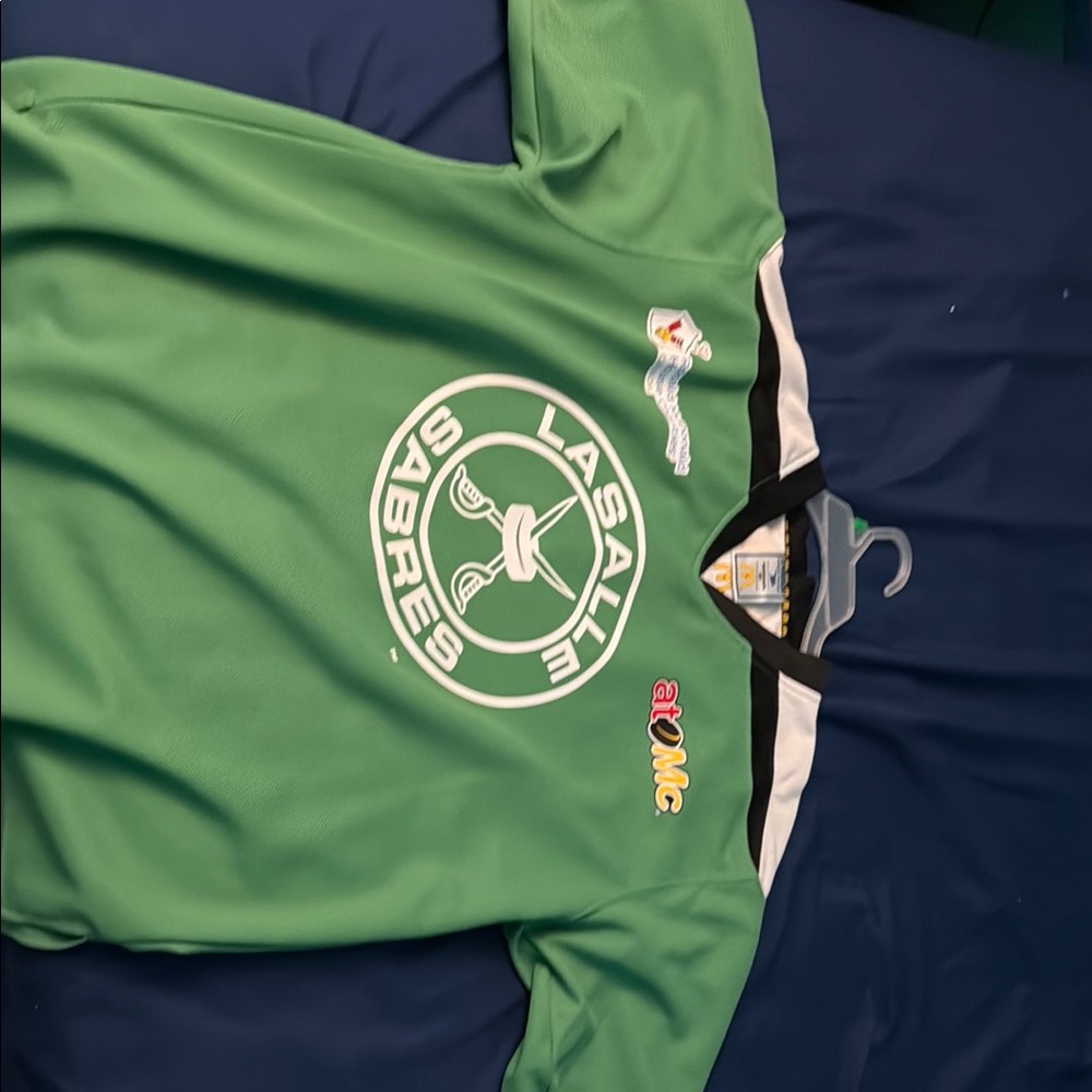 Green LaSalle Sabres Hockey Jersey